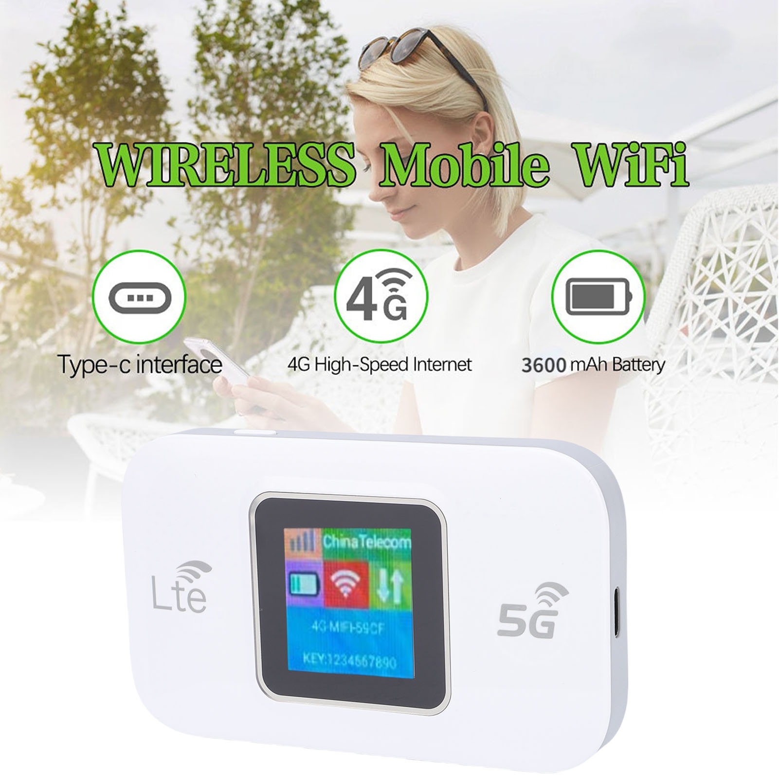 5G Cpe Router Outdoor - Dispositivo Portátil de Hotspot WiFi, Hotspot