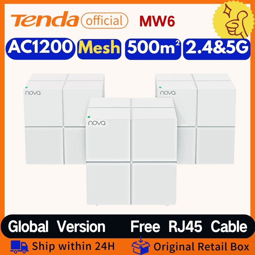 4G Router Dual Band Wifi Ac1200 - Tenda Mesh WiFi Router MW6 AC1200