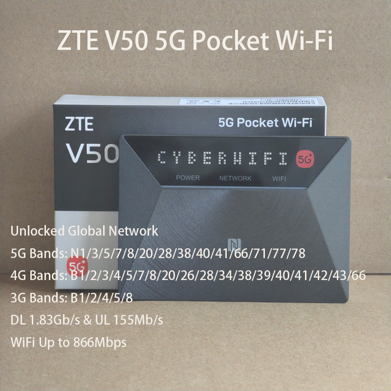 4G Router Dual Band Wifi Ac1200 - Roteador Portátil ZTE 5G Mobile WiFi