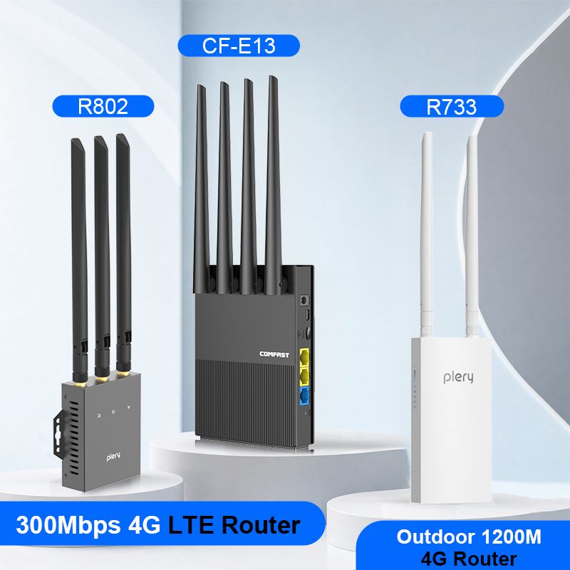 Industrial 4G Router Vpn - Roteador 4G LTE PLERY/COMFAST CAT 4/6