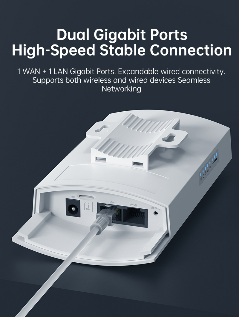 Roteador Wireless Plery WIFI 5 - 5G Cpe Router Outdoor avaliação e preço