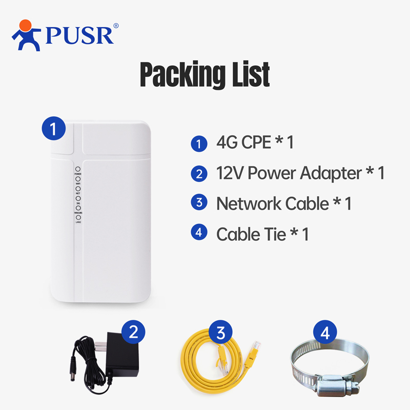 PUSR Outdoor 4G LTE Router CPE - 4G Lte Router Outdoor Waterproof avaliação e preço