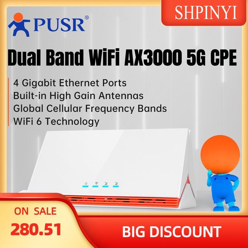 PUSR Global 4G/5G Dual Band Wi - 4G Router Sim Card Slot Gigabit avaliação e preço