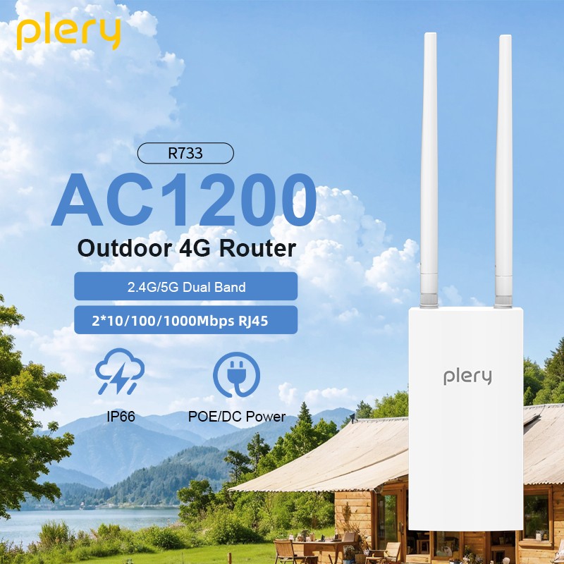 Roteador 4G LTE Externo Plery  - 4G Lte Router Outdoor Waterproof avaliação e preço