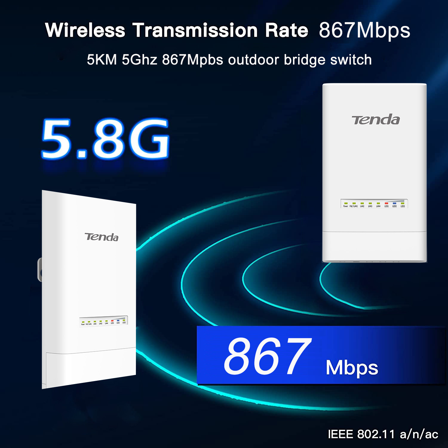 Tenda os3 5km 5ghz 867mbps ao  - 5G Cpe Router Outdoor avaliação e preço
