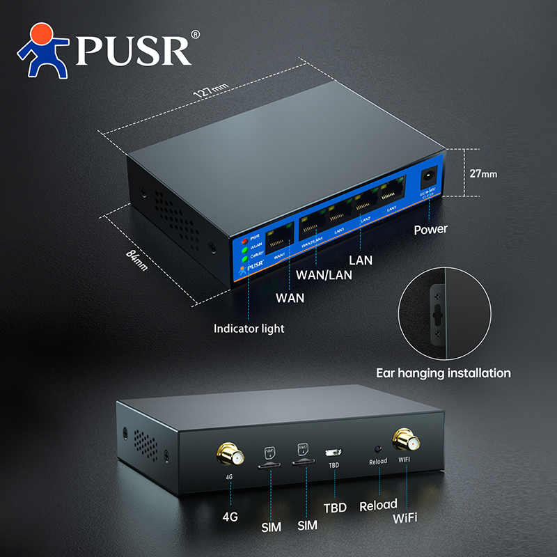 Roteador industrial 4G LTE PUS - 4G Router Dual Sim Failover avaliação e preço
