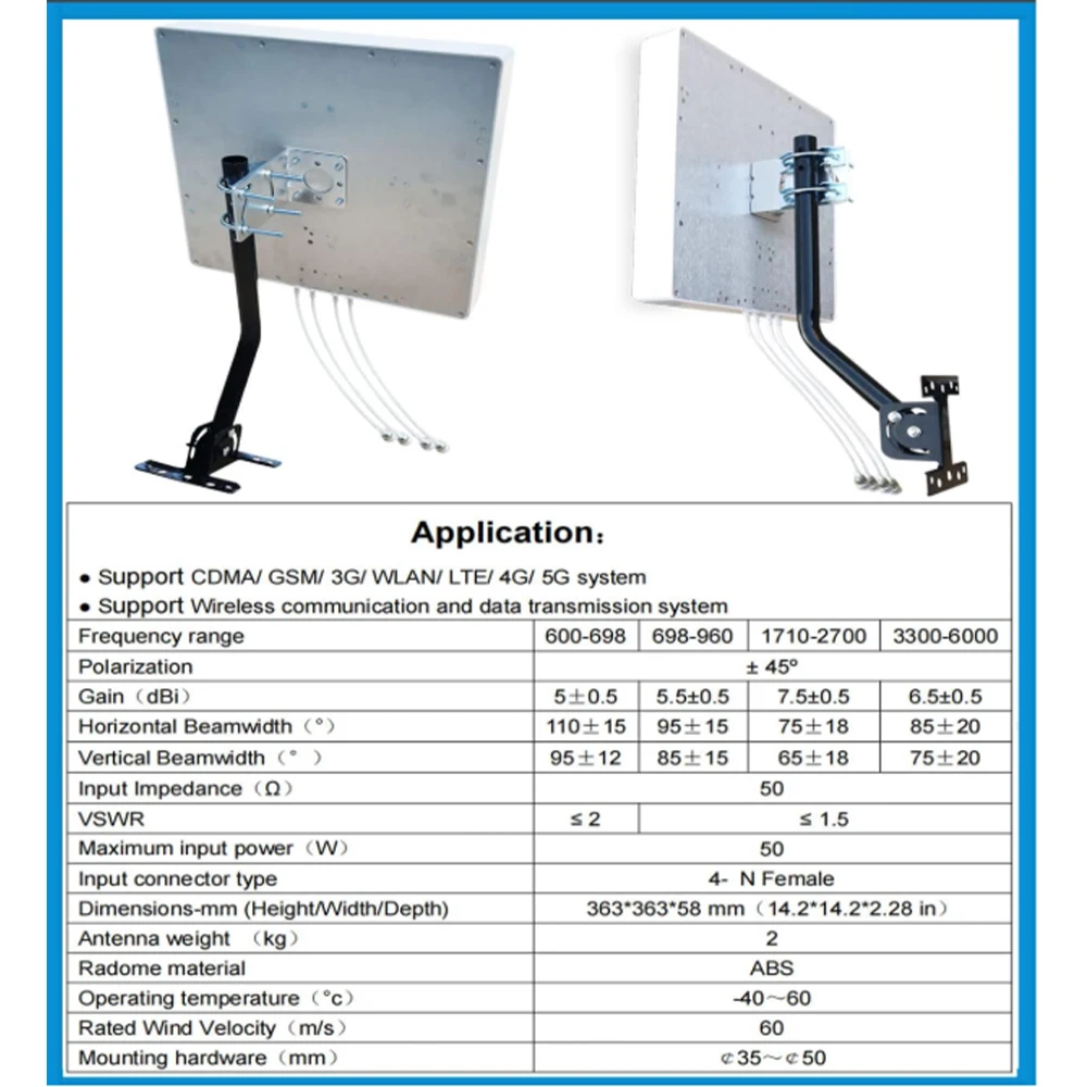 Kit de Antenas Direcionais MIM - Lte Antenna Mimo 4X4 Outdoor avaliação e preço